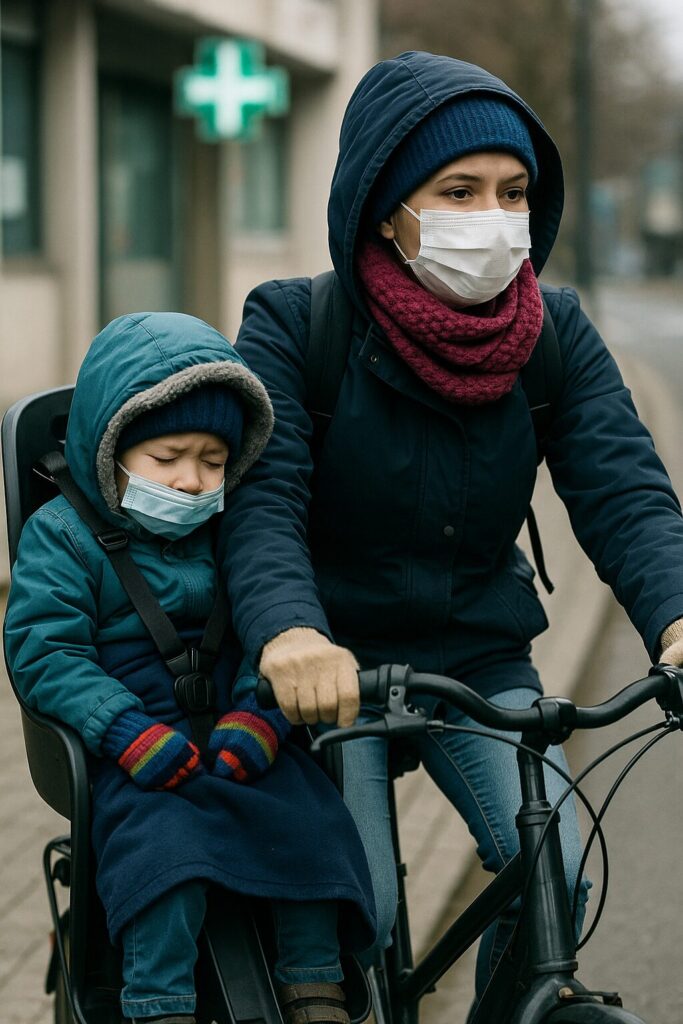 風邪で自転車通院する際の対策