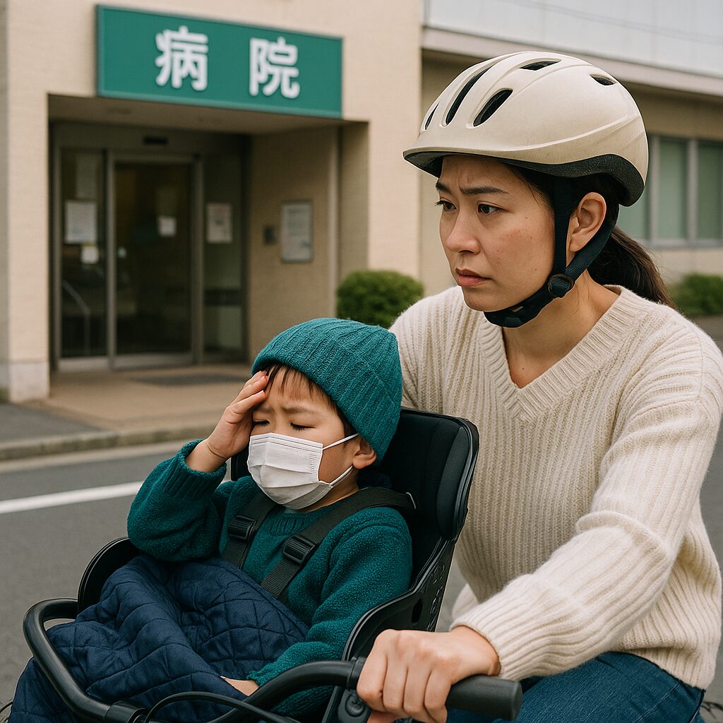 発熱時に自転車で病院へ安全に向かうために