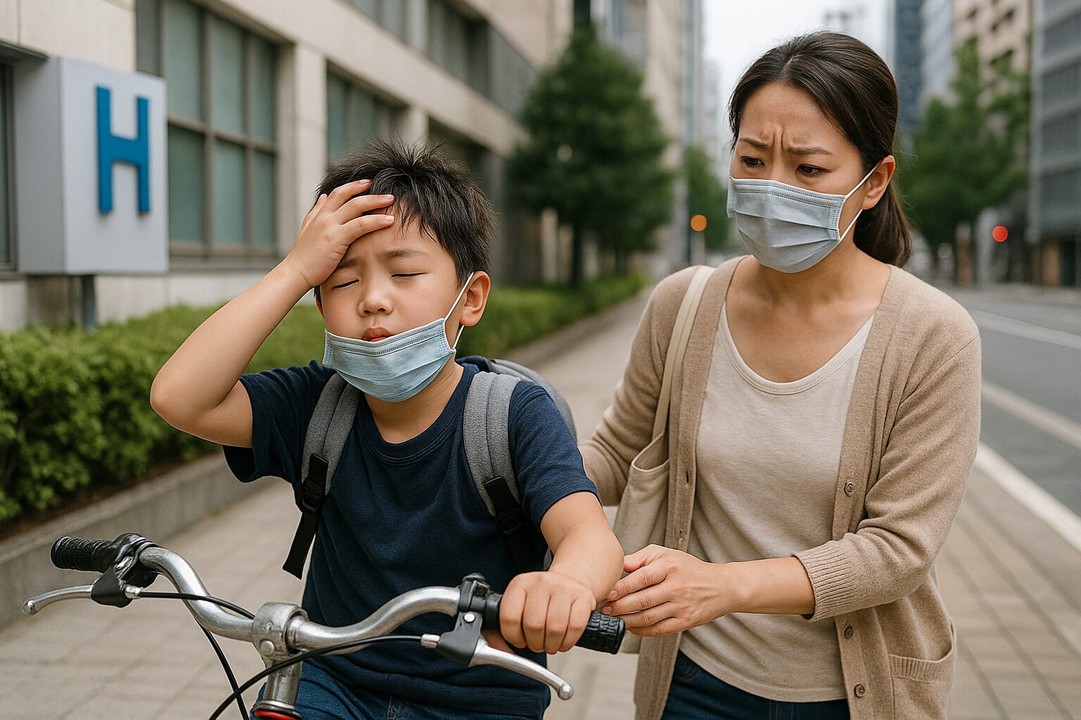 熱があるとき自転車で病院へ行くのは危険？正しい通院手段とは