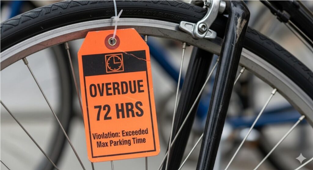 放置自転車は何分から放置になる？